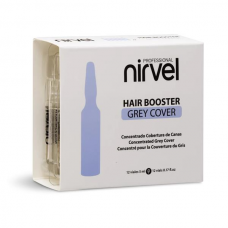 Nirvel Hair Booster Grey Cover hajfestékbe keverendő ősz haj takarást növelő ampullák 12db×5ml