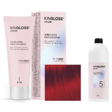 Kingloss Color Ammóniamentes VEGÁN hajszínező szett oxival - 06.66 Intenzív Piros Kingloss Color Ammóniamentes VEGÁN hajszínező szett oxival - 06.66 Intenzív Piros