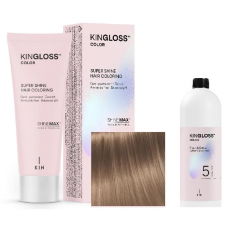 Kingloss Color Ammóniamentes VEGÁN hajszínező szett oxival - 09.32 Világos arany szőke Kingloss Color Ammóniamentes VEGÁN hajszínező szett oxival - 09.32 Világos arany szőke