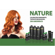 Nirvel fodrászkellék - Nature hajfesték reklámozását és eladását segítő matrica 20×29cm